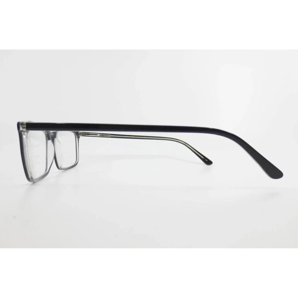 Black Clear Rectangular Eyeglasses Full Rim Frame 59-18-145 37519